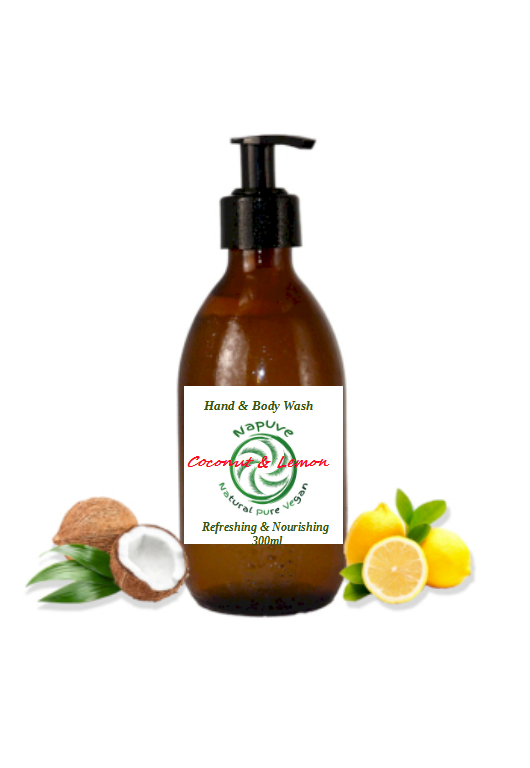 300ml Hand & Body Wash - Coconut & Lemon Napuve