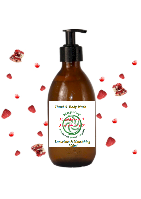 300ml Hand & Body Wash - Raspberry & Pomegranate
