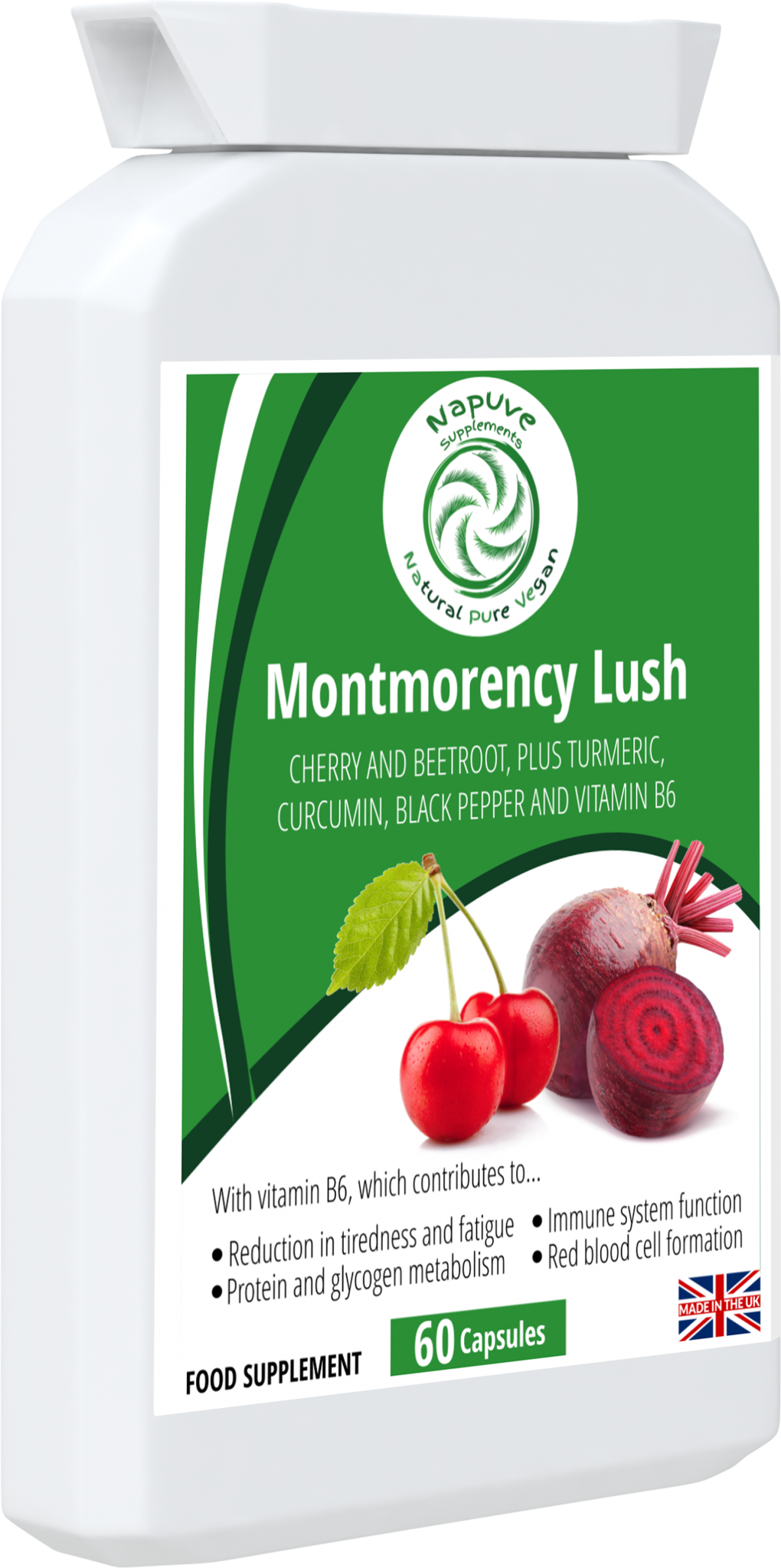 Montmorency Lush - Beetroot and cherry PLUS nutritive allies – ENERGY AND IMMUNITY SUPPORT