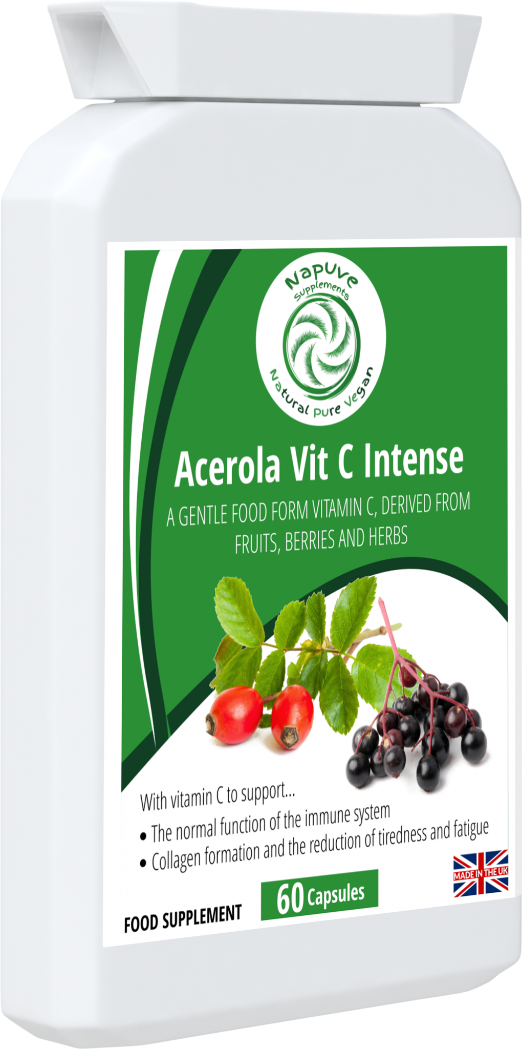 Acerola Vit C Intense - A food form vitamin C supplement from fruits and herbs