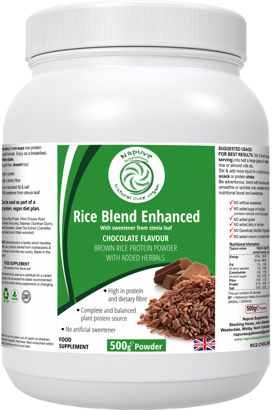 Rice Blend Enhanced - Rice protein powder blend (chocolate flavour)